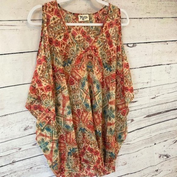 Show Me Your Mumu Peta-Boo Tunic in Santiago Sandstone - Picture 5 of 9